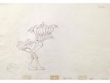 a drawing of an ostrich on a piece of paper