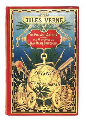 la couverture du livre de Jules Verne, « Le Village d'Arrien »