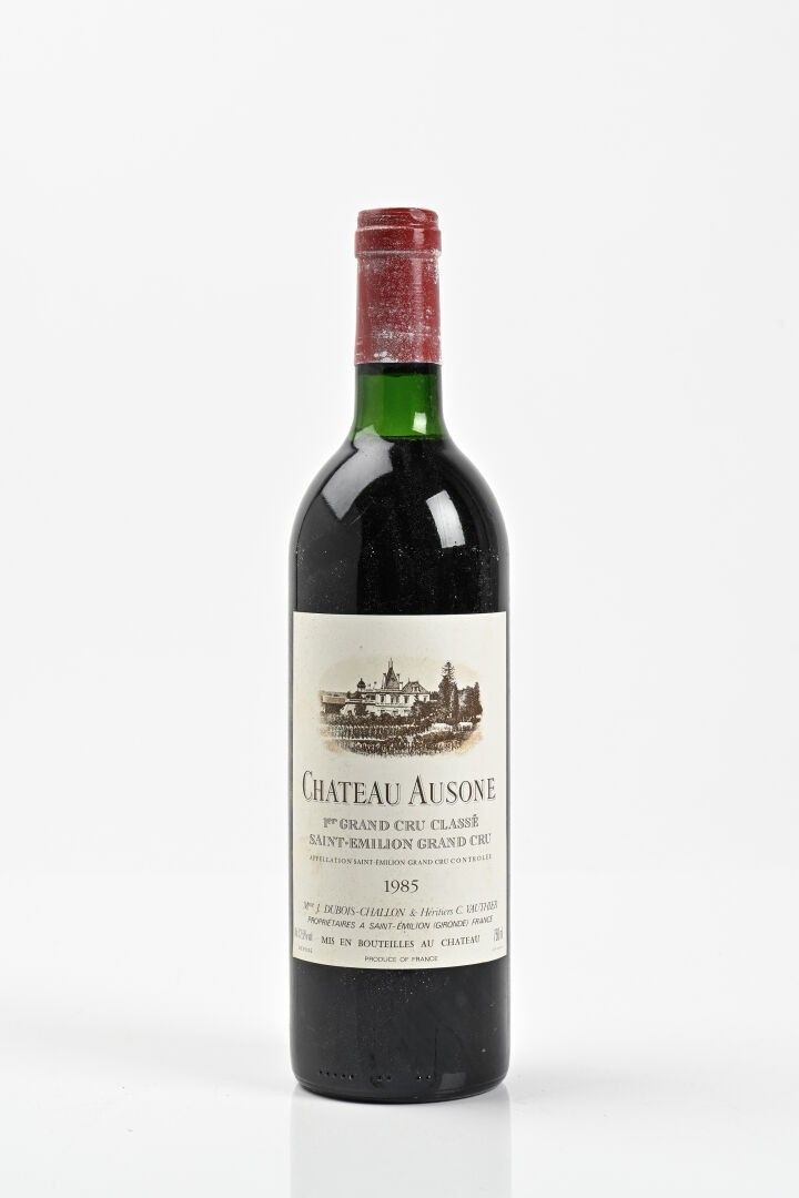 1B CHÂTEAU AUSONE (Caisse Bois individuelle) (T.L.B.+; c.c.) GCC1A Saint-Emilion 1985