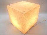 lampe de table cubique lumineuse avec variateur et cordon d'alimentation
