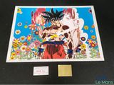 Affiche « Dragon Ball » représentant Goku et Vegeta, réalisée par Le Mais