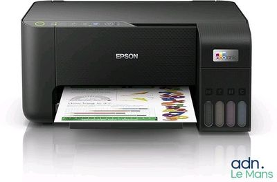 the printer is sitting on top of the printer paper