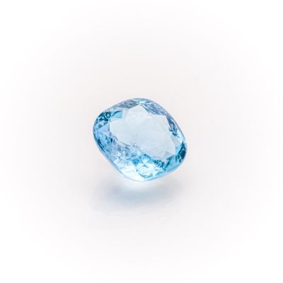 a blue topazte gems on a white background