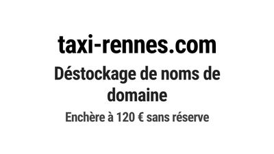 Nom de domaine taxi-rennes.com.