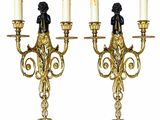 paire d'appliques murales anciennes dans le style de [personne]