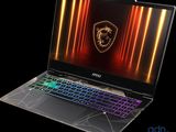the laptop is open and showing the logo on the screen