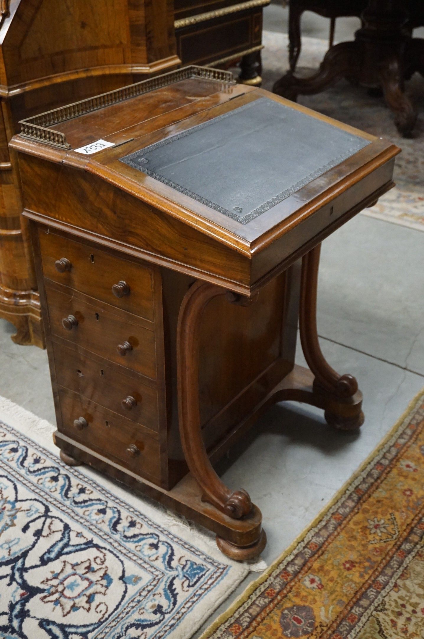 Magnifique bureau victorien « DAVENPORT » - vers 1900 - avec…