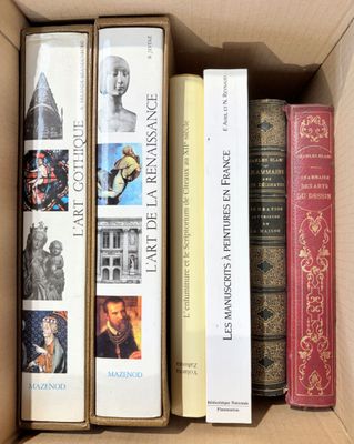 Un ensemble de 6 livres d'art : L'art gothique (Mazenod), L'…