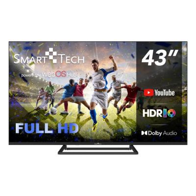 la Smart TV dotée d'un écran Full HD sur lequel est diffusé un match de football