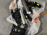 several different types of guns on a piece of paper