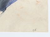 a painting of a bird sitting on top of a piece of paper