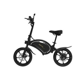 une image représentant une photo en noir et blanc d'un vélo électrique