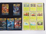 beaucoup de cartes pokemon sur la table