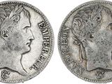une pièce d'argent portant l'image d'une tête de femme
