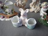 many figurines that are sitting on a table