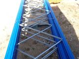 a long metal structure that has been placed on the ground