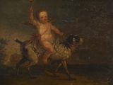 une image représentant un tableau où l'on voit un enfant à dos de mouton