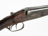 a close up of a rifle on a white background with a white background