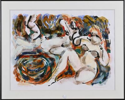 Éric VAUTHERIN (1927-2017) Les belles baigneuses, 1988