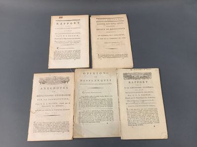 (Constitution de l'an III) Réunion de 5 imprimés sur la Cons…