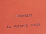an orange book with the words irrevelee la volutee volle written on it