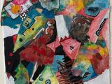 a picture of a collage of mixed - media images