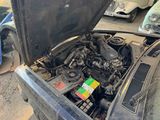 a car that has a broken engine in it