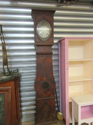 380.59 - Horloge DE Parquet EN Bois Polychrome, Avec Interie…