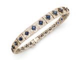 un bracelet en saphir et diamant