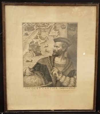 Pierre GANDON (1899-1990)" Jacques CARTIER 1491-1557" burin …