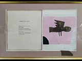 a picture of a picture of a bird with a poem on it