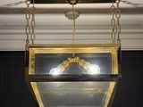 an image of a light hanging from a ceiling in a room