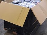 a cardboard box that is sitting on top of a pallet