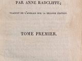 an old book with a black and white image of the title of a poem