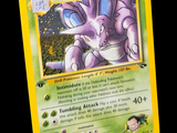 une carte sur laquelle figure l'image d'un personnage de Pokémon
