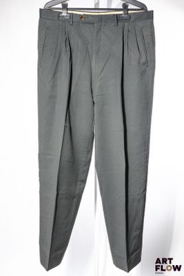 CANALI PROPOSTA - Pantalon vert sapin à pinces en laine - Ta…