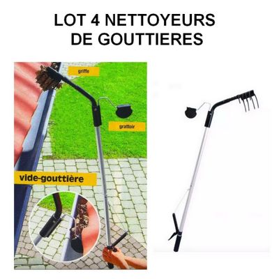 nettoyeurs pour gouttière avec perche Neufs.