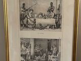 une photo d'une photo représentant une famille dans une salle à manger
