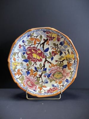 GIEN Plat creux circulaire en faïence du modèle "Pivoine" à … - Photo 1