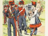 an image of a painting of a group of men in uniform