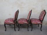 three chairs with red upholstered upholstered upholstered upholstered upholstered upholstered upholstered upholstered