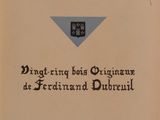 the front cover of a book with a blue triangle on it