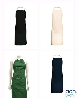 four different styles of aprons on a mannequin mannequin mannequin mannequin mannequin mannequin mannequin mannequin