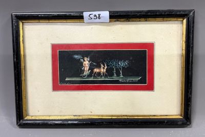 Maria JAZIANO - Un putti sur un char "Pompéï"