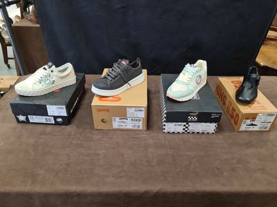Lot de 4 paires de chaussures femme de marques PALLADIUM, CA…