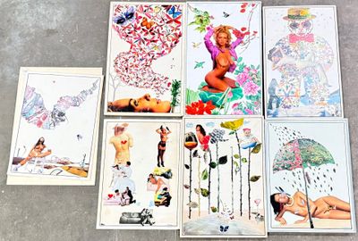 a lot of cards that are sitting on the floor