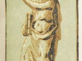 an image of a painting of a man holding a book