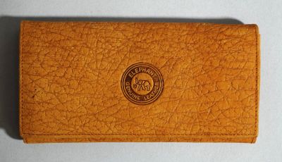 ELEPHANT Portefeuille en cuir marron