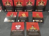 a set of six dvd ' s with a picture of a woman on the cover