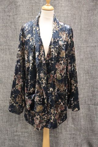 MOLLY BRAKEN – Veste en velours fleuri taille : XL 